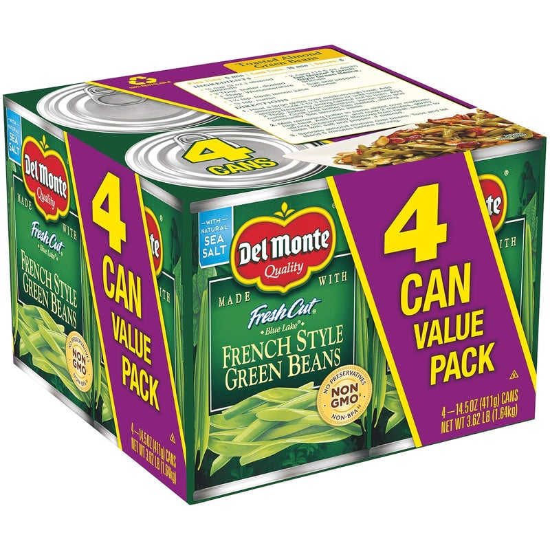 Del Monte Canned Fresh Cut Blue Lake French Style Green Beans, 14.5 Ounce (Pack of 4) - Image 4